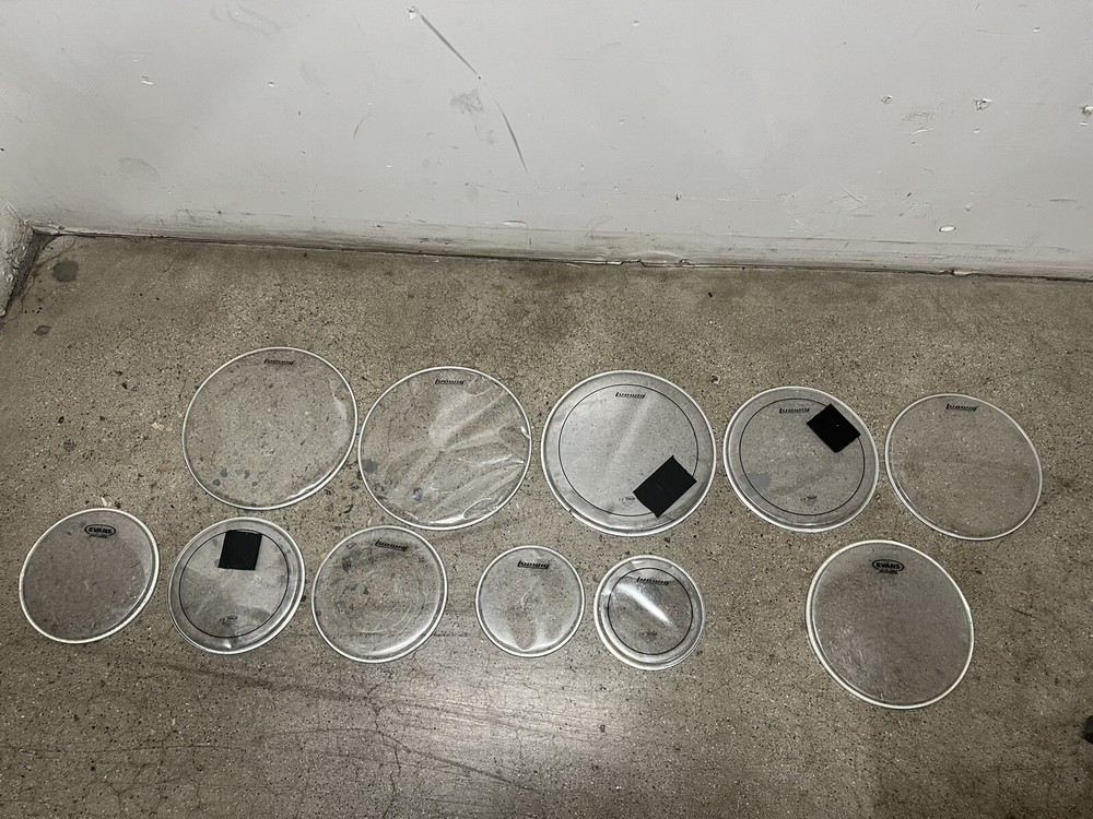 DRUM HEAD LOT LUDWIG EVANS CLEAR