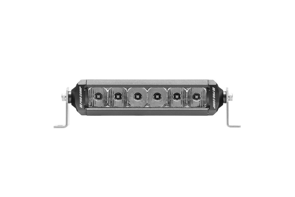 Pro Comp Single Row 6 Inch LED Light Bar White Combo