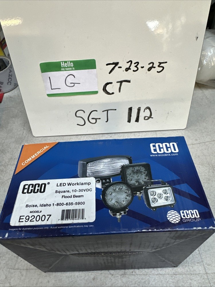 Ecco E92007 Work Light Square 5 LED's 12/24V 700 Lumen .7 Amp w Hardware