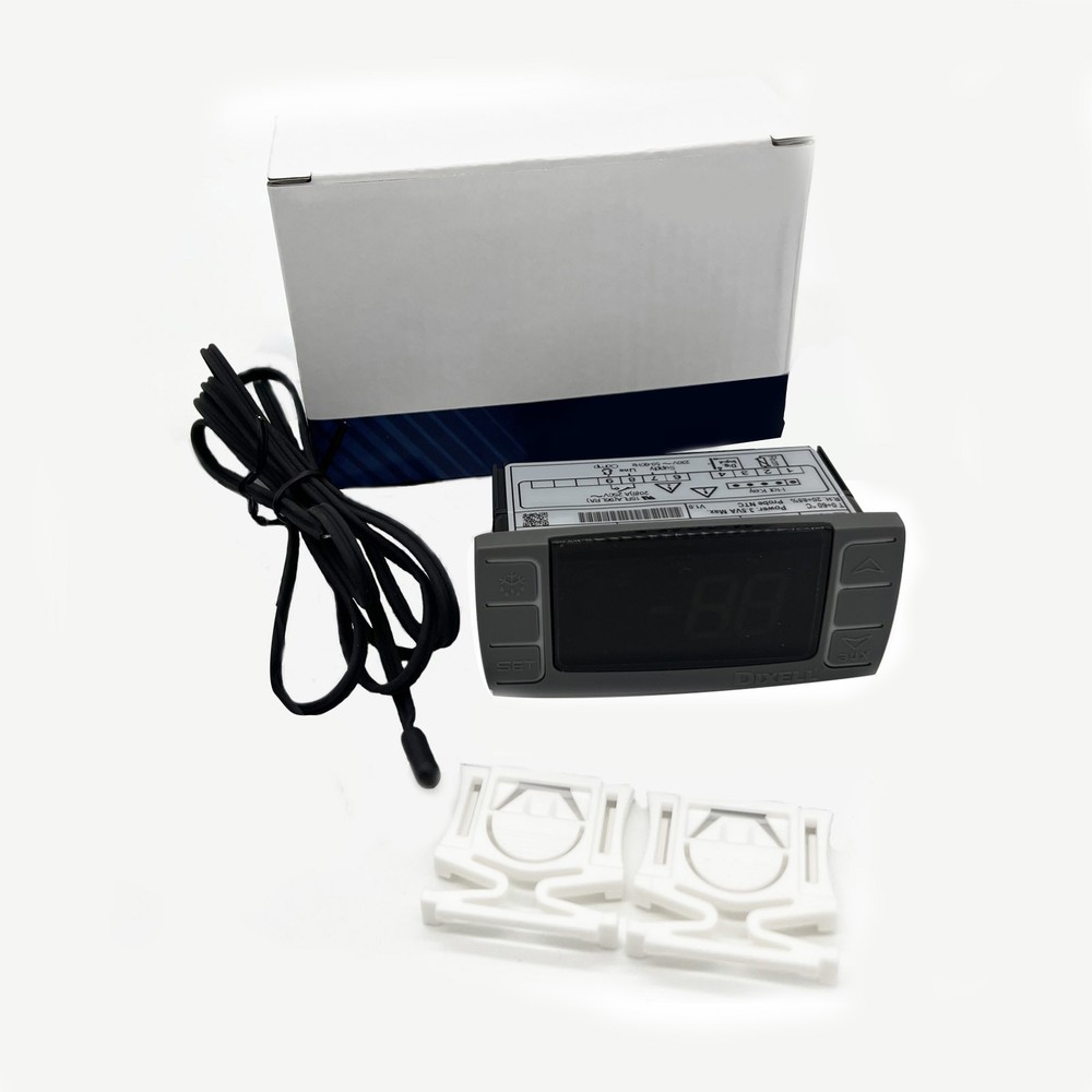 Dixell XR02CX-4N1F1 Refrigerator Thermostat Temperature Controller Gray Panel US