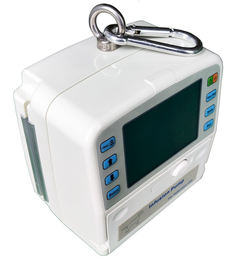 With heating and real-time alarm function, touchscreen infusion pump