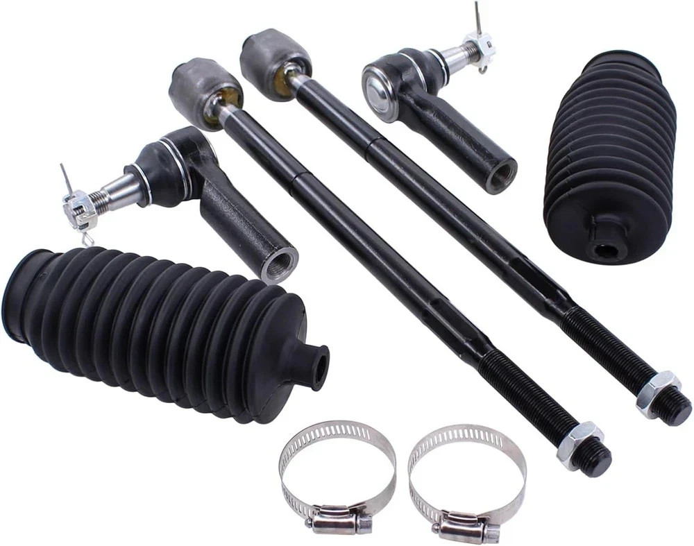 Front Inner and Outer Tie Rod Ends with Boot for Ram 1500 2013-2018