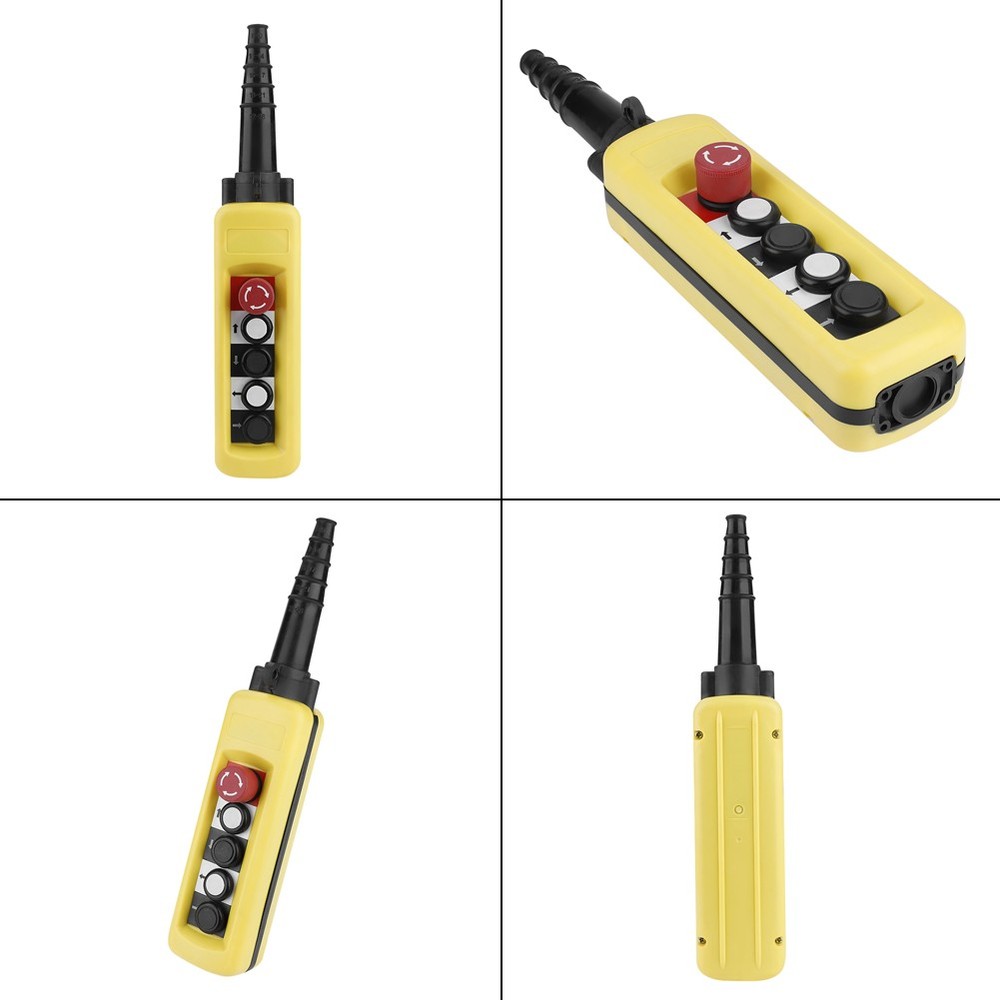 Crane Chain Hoist Push Button Switch Lifting Pendant Controller 4 Buttons Hot↑