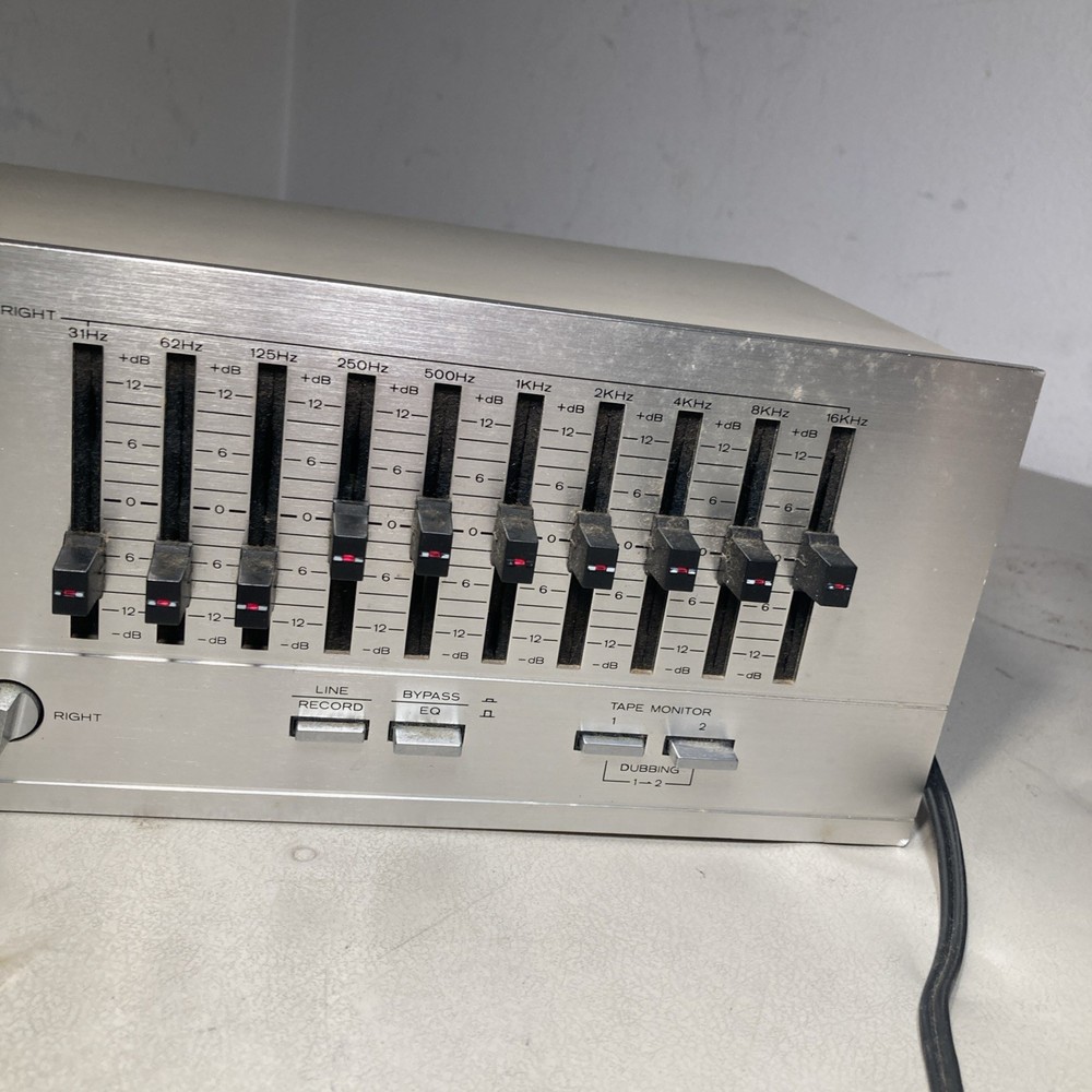 Vintage BSR EX-100 Stereo Frequency Equalizer - Tested Working