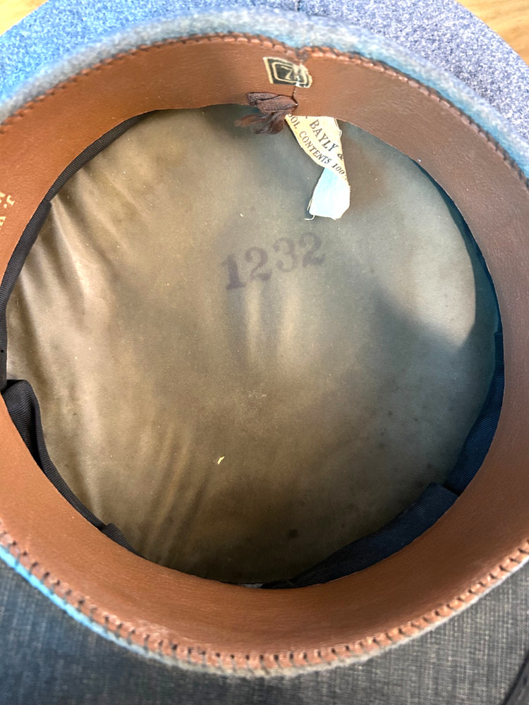 Brown Military Academy Visor Cap.