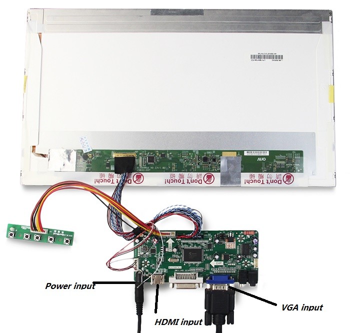 LCD LED controller board kit HDMI VGA DVI for LTN156AT34 1366X768 Panel Screen