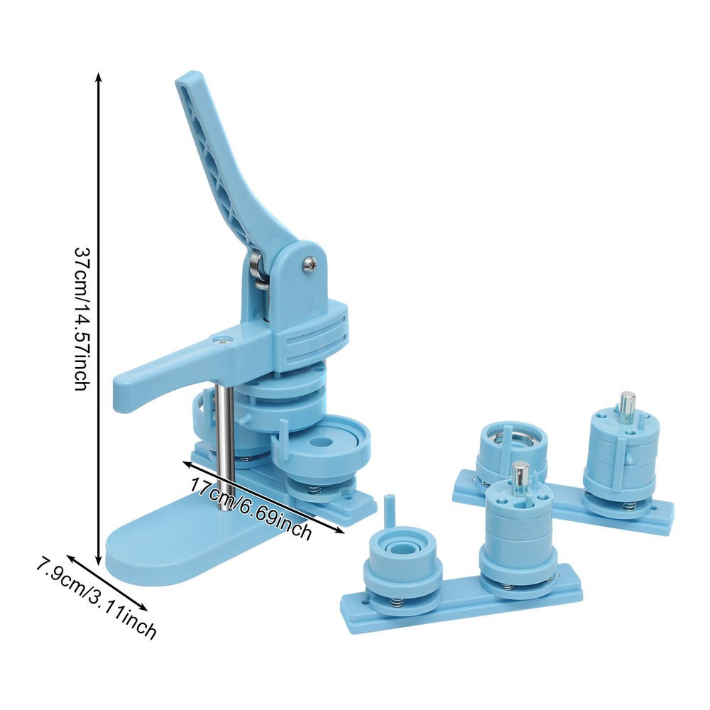 Button Press Machine Button Making Machine Badge/Button Maker 0.98, 1.26, 2.28"