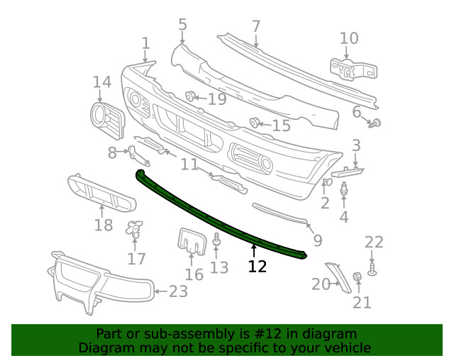 Genuine Ford Valance Panel 1L2Z-17626-AA