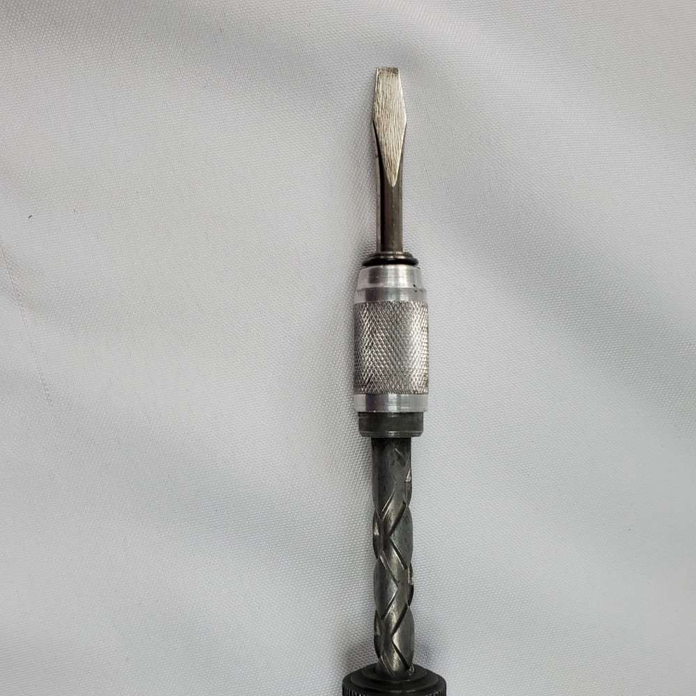 Oxwall Vintage Ratcheting Push Drill Screwdriver 6 Interchangeable Bits Japan