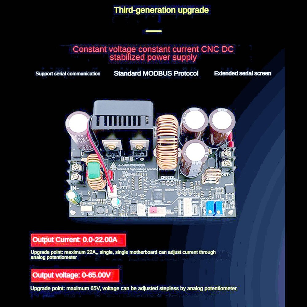 ZK6522C CNC Step-Down DC Supply Adjustable Voltage Voltage and Constant9048