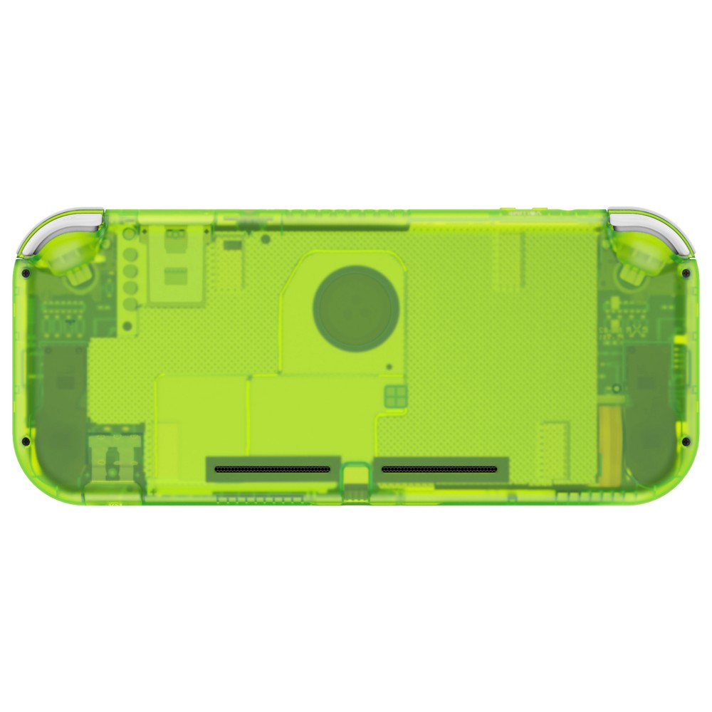 Clear Lime Green Custom Cover w/ Screen Shell Protector for Nintendo Switch Lite