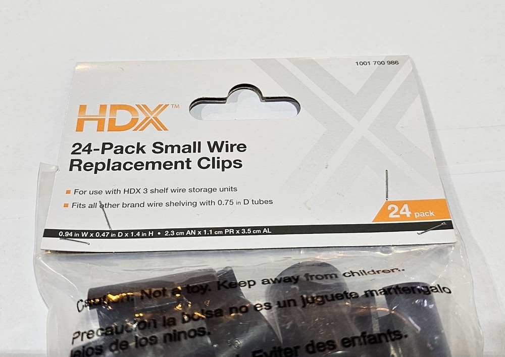 HDX 24-Pack Small Wire Replacement Clips 1001 700 986