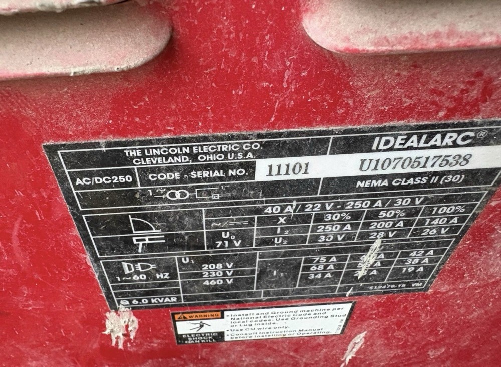 IdealArc 250 Welder