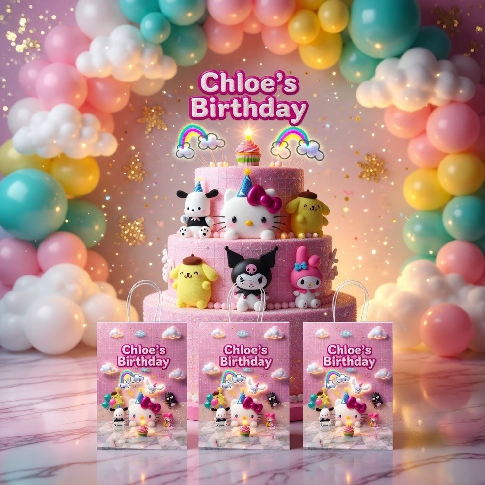 Small Personalised Hello Kitty Favor Bag –