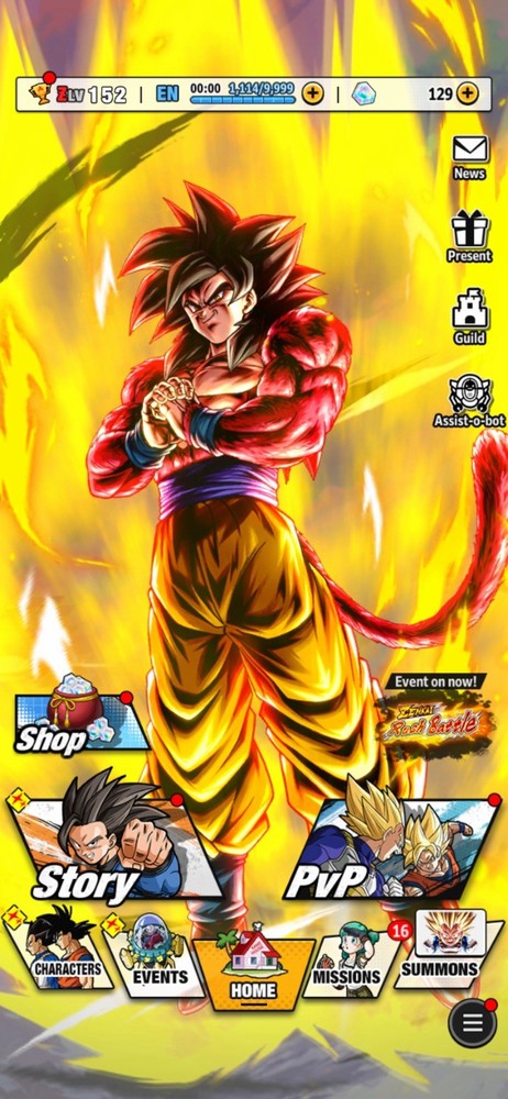 Dragon ball legend stacked account