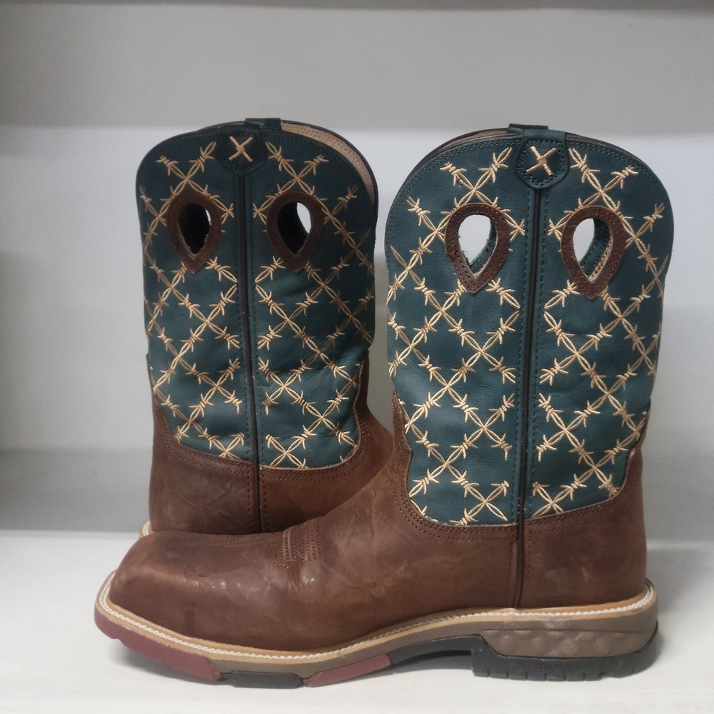 Twisted X Cellstretch Comp Toe Boot Mocha/Saddle Mens Size 14EE