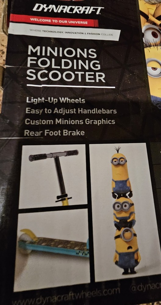 Despicable Me Minions Scooter Folding Dynamo