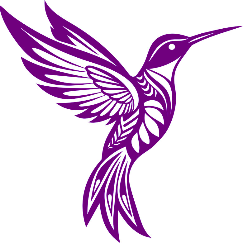 30 Custom Violet Inspiration Bird Personalized Address Labels