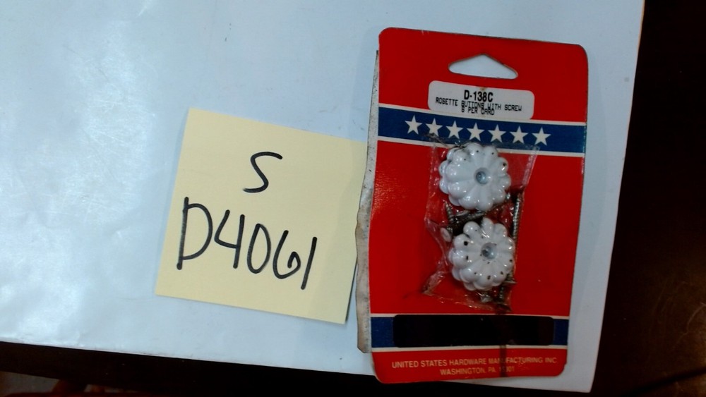 D-138C Rosette Buttons With Screws
