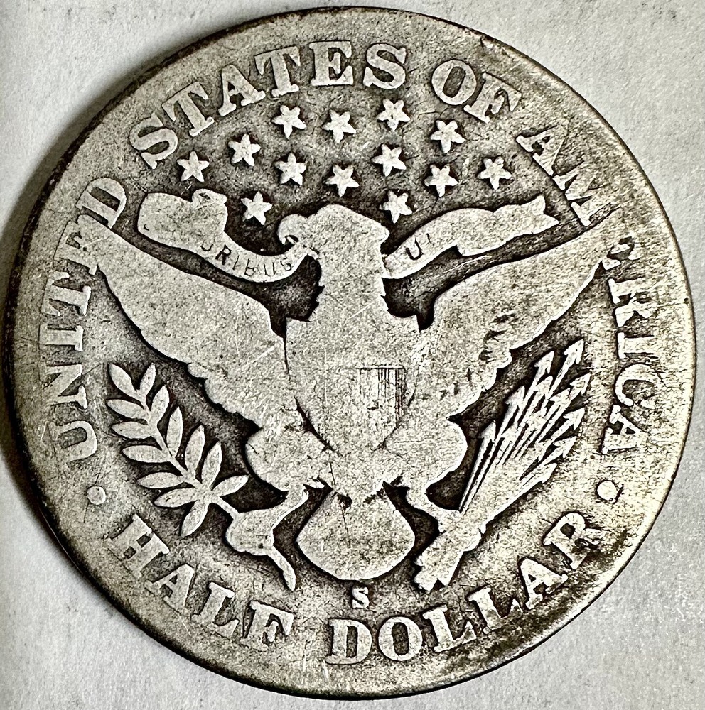 1904 S BARBER SILVER HALF DOLLAR