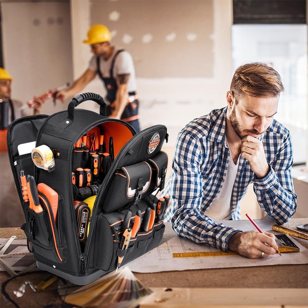 Tool Backpack Heavy Duty – Tool Backpack with Molded Base