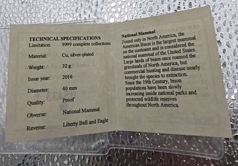 Bison - National Mammal Commemorative Coin