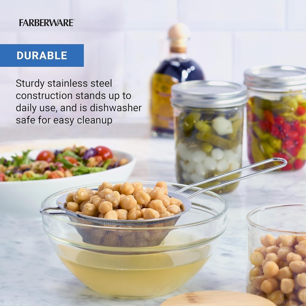 Professional Set of 3 Strainers Incudes Small Medium & Large Sized Strainers