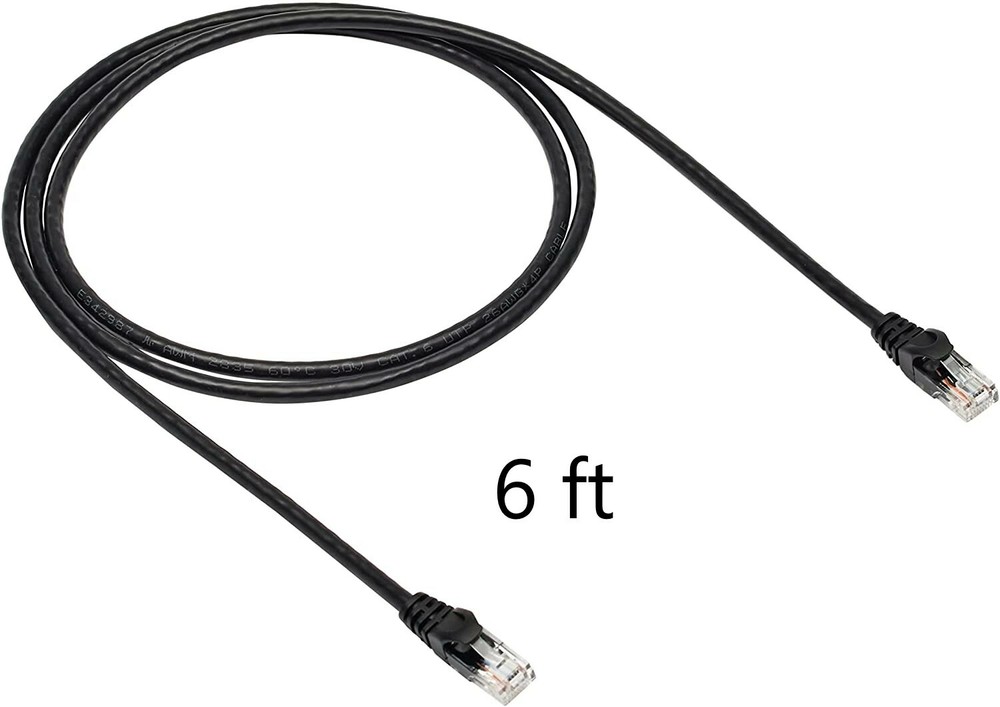 6ft Cat 5e Ethernet Cable - Generic, Assorted Colors