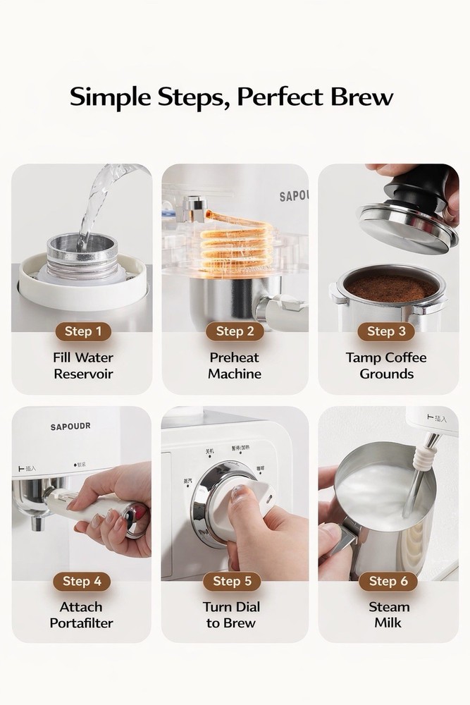 SAPOUDR EA09 Coffee/Expresso Machine
