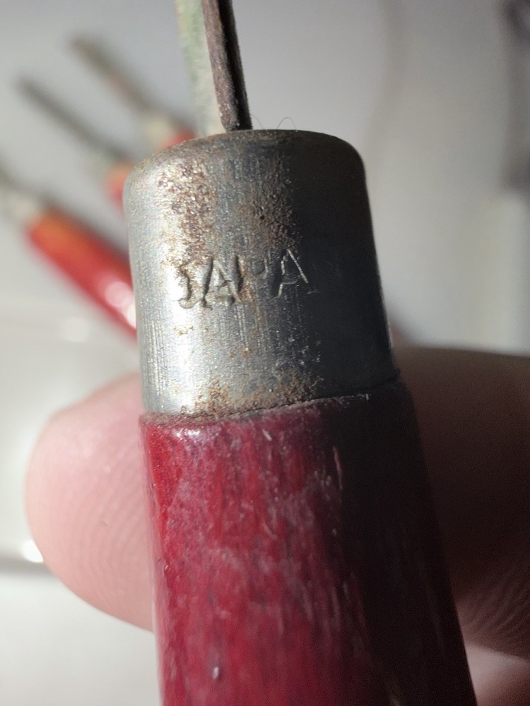 Vintage Japan Wood Carving Tool Set Gouges, Chisels Razor Saw