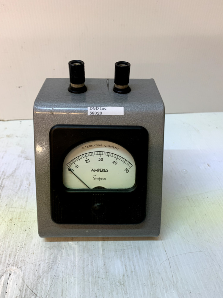 Simpson Amperes Meter Panel S8320