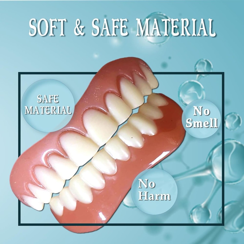 Instant Smile Natural Shade Complete Teeth Makeover Kit, Upper & Lower Veneers
