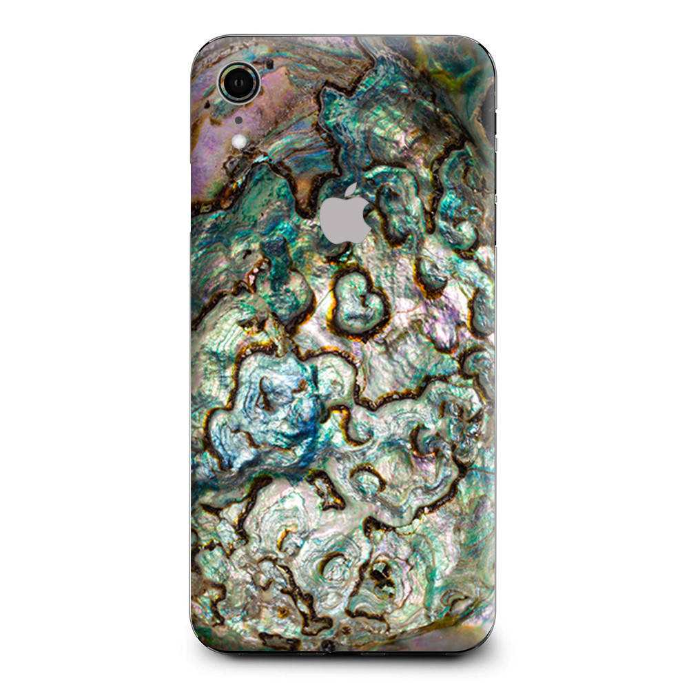 Skins Decal Wrap for Apple iPhone XR - Abalone Shell Gold underwater