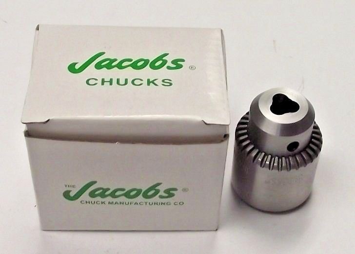 Jacobs 04919 1BA 3/8-24 Thread Mounted Medium Duty Drill Chuck 0-1/4" Capacity