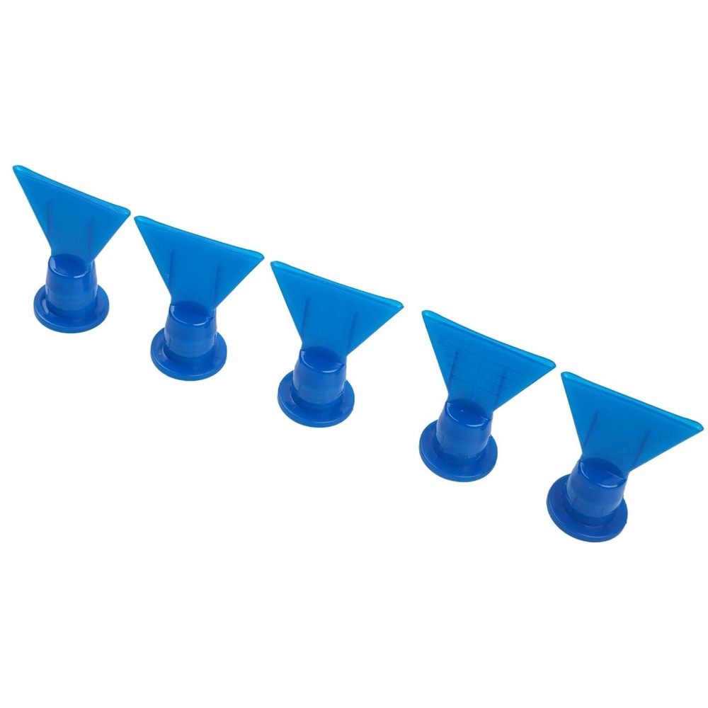 5x Accessories Wave Shape Silicon Cone Caulking Spare Part Flat Nozzle