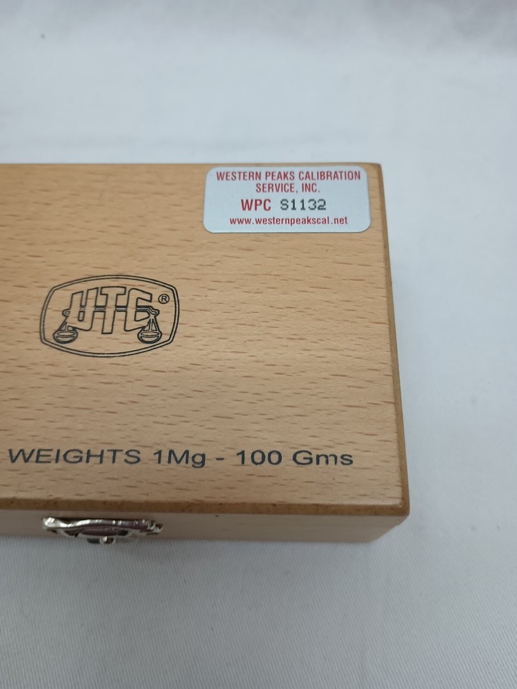UTC ss Analytical Weights Missing 1 1mg-100gms In Wood Box