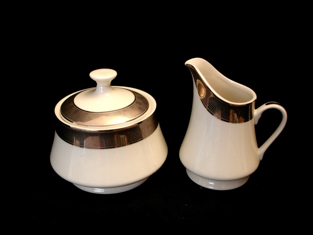 Metropolitan Platinum by Sango CREAMER & SUGAR