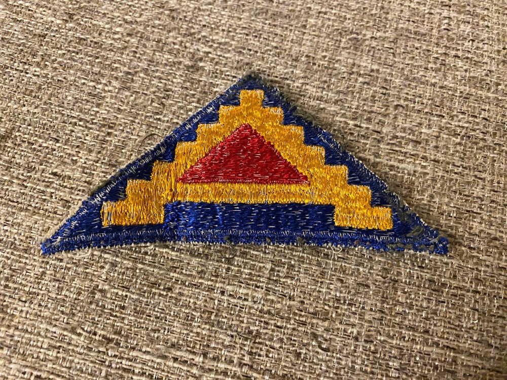 US Army 7th Army Triangle Red Blue Yellow Patch INV4348