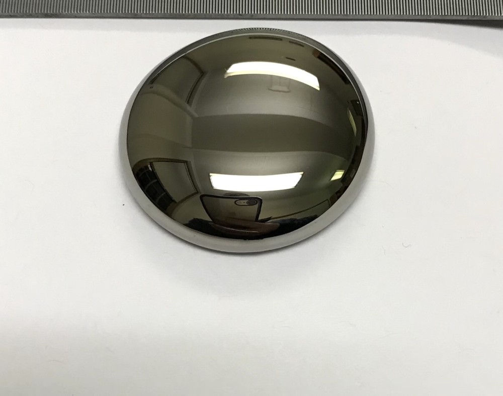 10g glass button made of metals, extremely smooth & shiny, high-tech material