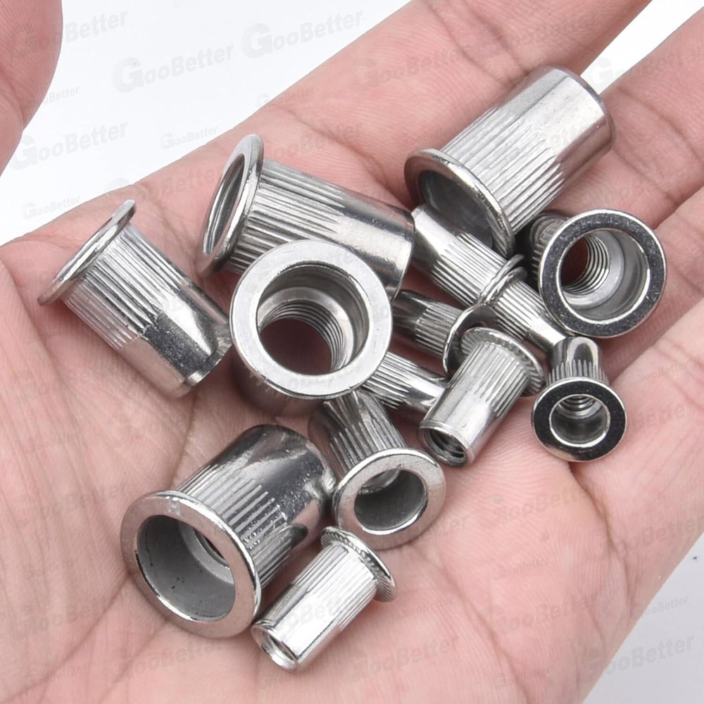 860X Stainless Steel Rivet Nut Kit UNC Rivnuts Nutsert Assorted 6# 8# 10# ~ 1/2"