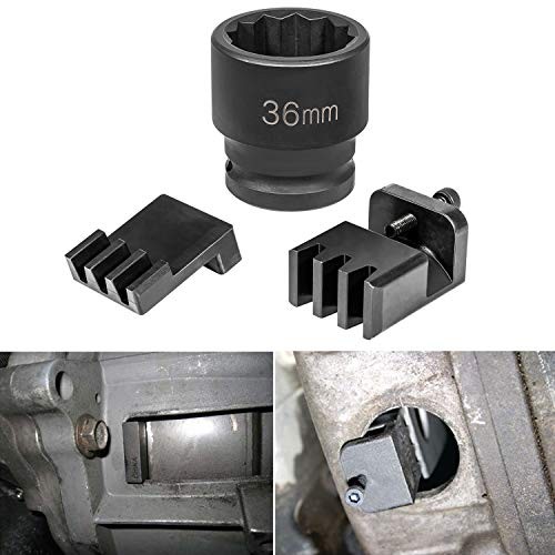 Flywheel Locking Tool with 36mm 3/4’’ Socket for 6.6L Duramax
