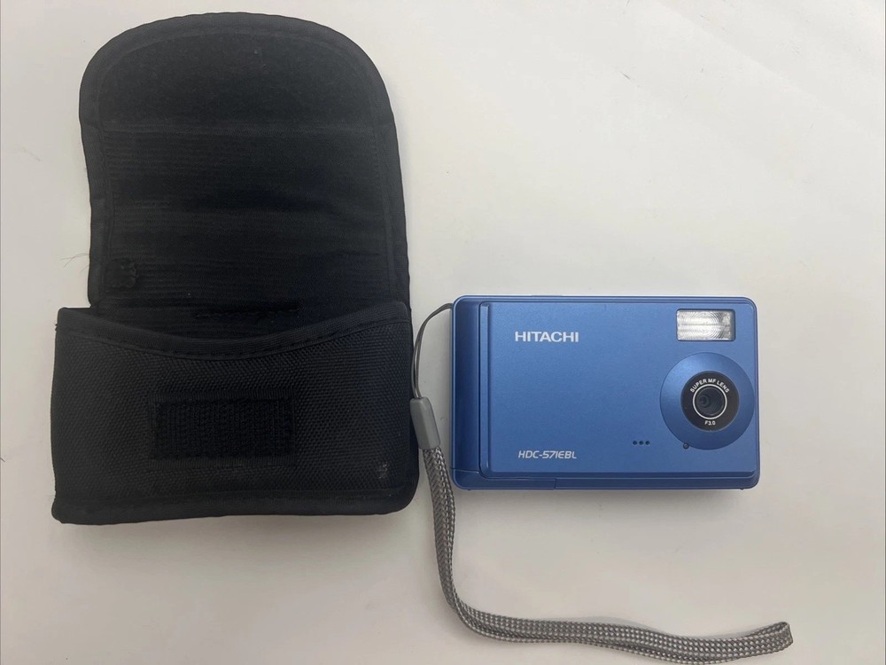 Hitachi Digital Camera HDC-571E 5.0MP Blue Tested