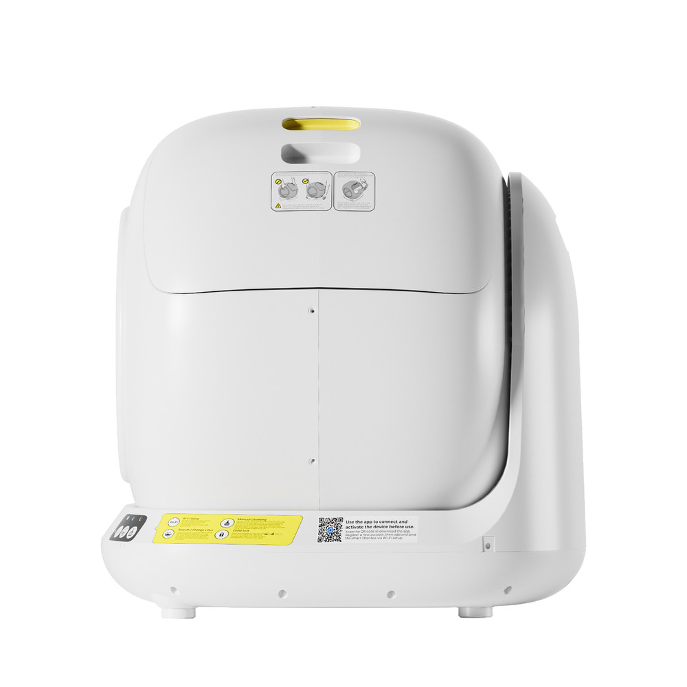 Self Cleaning Cat Litter Box,78L, No Scooping Automatic Litter Box / APP Control