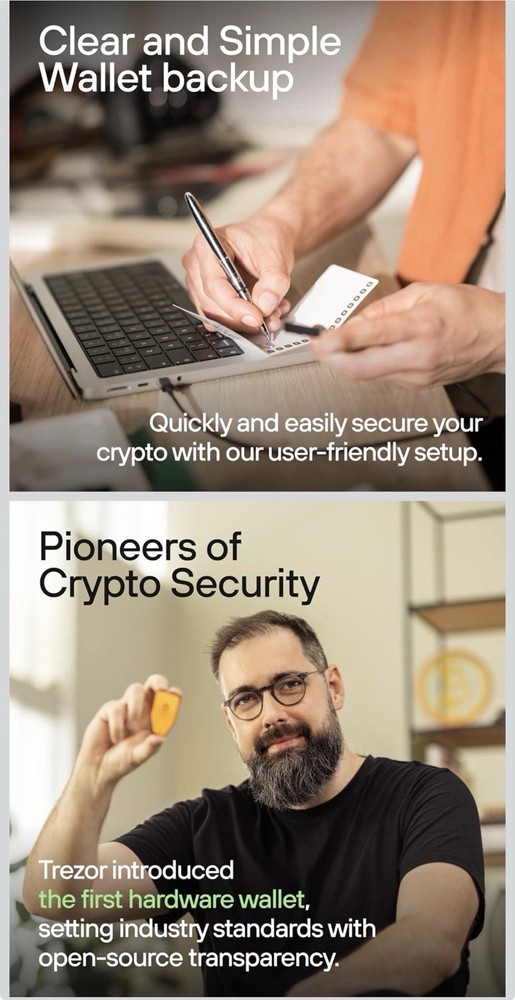 Trezor Safe 3 - Passphrase & Secure Element Protected Crypto Hardware Wallet