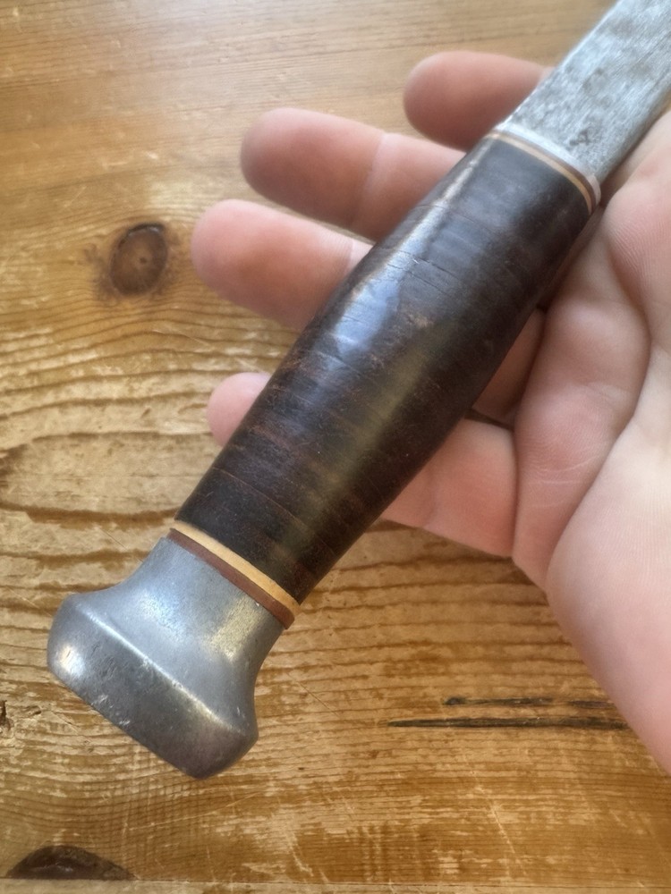 Vntg. Kinfolks Hatchet Stacked Leather Handle - Rare HTF
