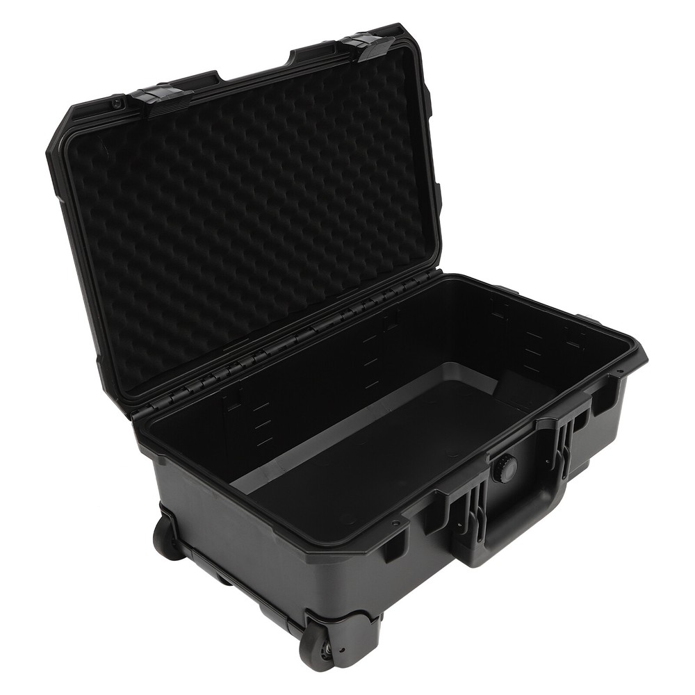 22" Camera Hard Case Protective Roller Waterproof Camera Carrying Case w/Foam
