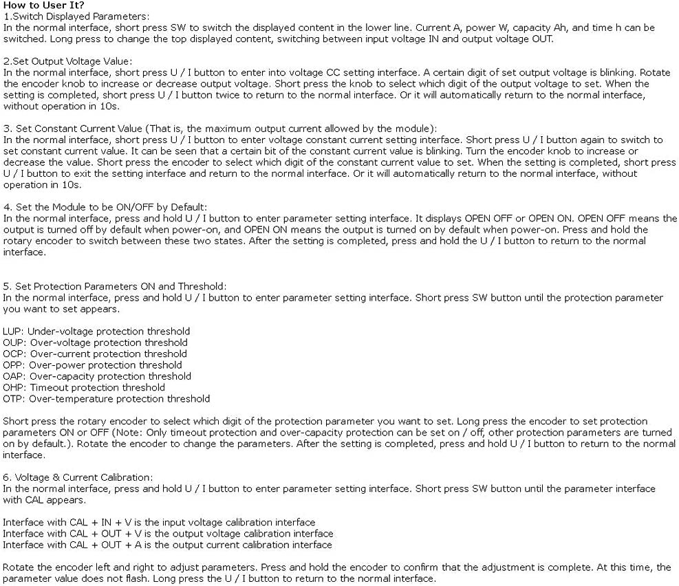 12V 24V DC DC Buck Boost Converter Variable Voltage Adjustable Regulator Module