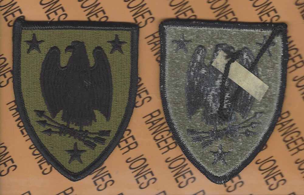 US Army Selective Service OD Green & Black BDU uniform patch m/e