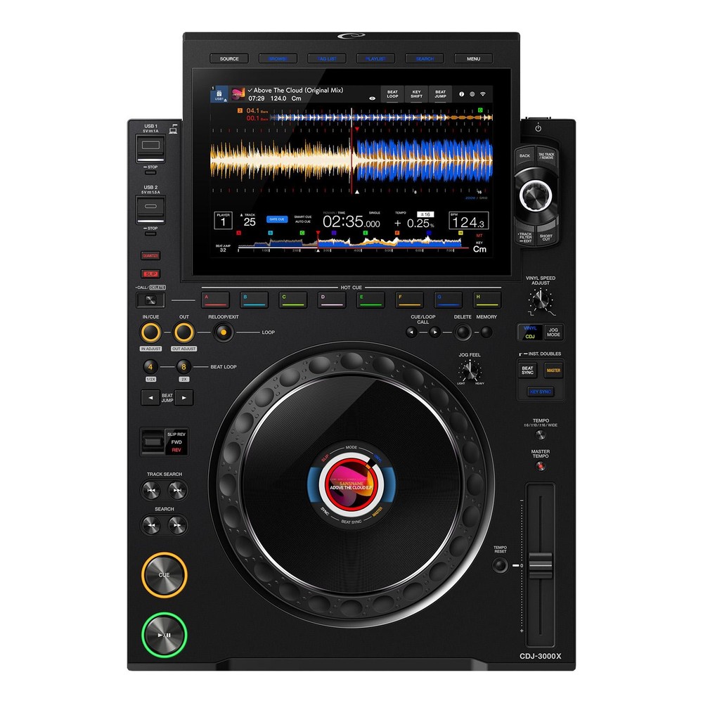 AlphaTheta CDJ-3000X DJ Player 2-Pack with XS-CDX Flight Cases Package