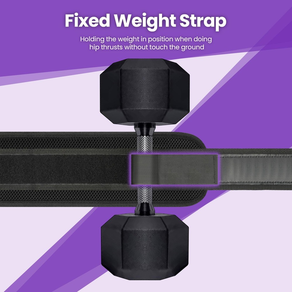 Hip Thrust Belt, Hip Thrust Belt for Dumbbells Heavy, Booty Belt for Hip Thru...